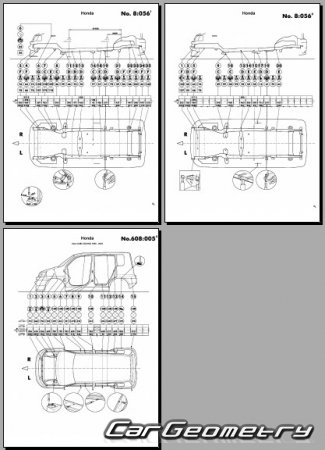 Honda S-MX (RH1 RH2) 1996-2002 (RH Japanese market) Body dimensions