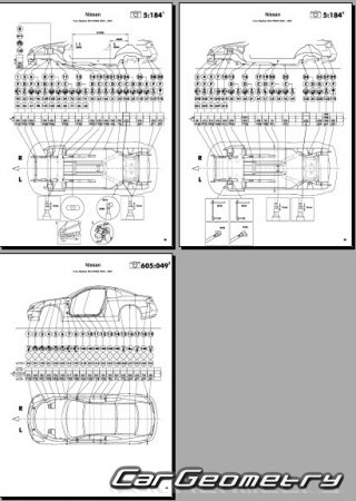 Nissan Skyline Coupe (V35) 2002-2007 (RH Japanese market) Body dimensions