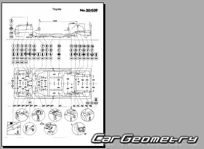 Toyota Starlet (P70) 1984-1989 (RH Japanese market) Body dimensions