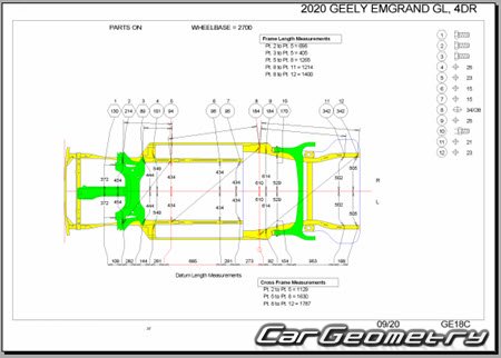 Geely Emgrand GL (FE-5) 20162021 Body Repair Manual
