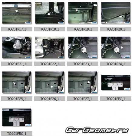 Toyota Celsior (UCF30 UCF31) 2000-2006 (RH Japanese market) Body dimensions