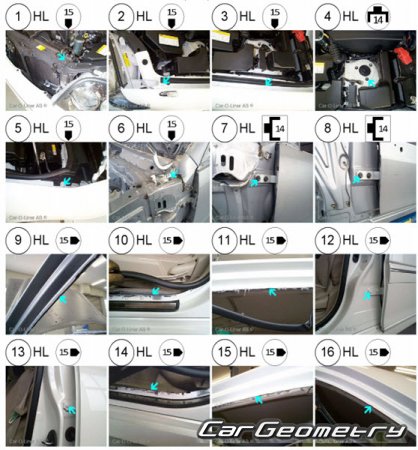 Toyota Crown Estate (S170) 1999-2007 (RH Japanese market) Body dimensions