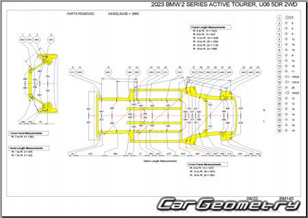   BMW 2 Series Active Tourer (U06) 2022-2028 Body dimensions