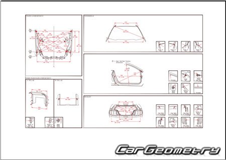   Ford Mustang 2023-2030 Body dimensions