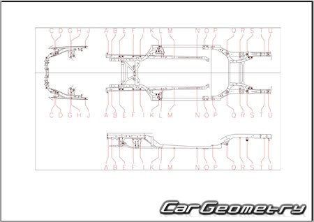   Ford Mustang 2023-2030 Body dimensions