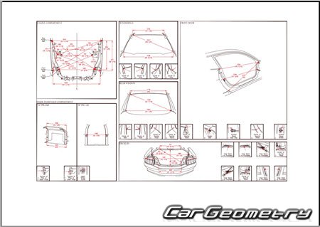   Ford Mustang 2023-2030 Body dimensions