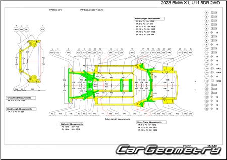   BMW X1 (U11) 2023-2030 Body dimensions