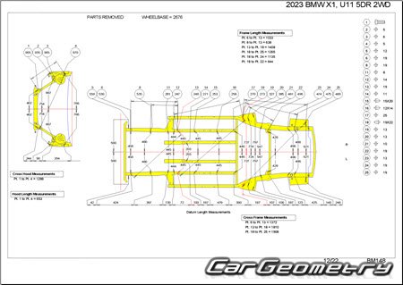   BMW X1 (U11) 2023-2030 Body dimensions