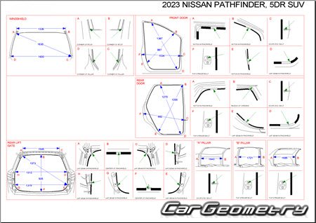   Nissan Pathfinder (R53) 20212028 Body Repair Manual