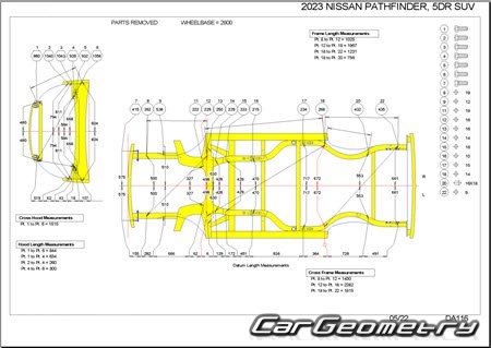   Nissan Pathfinder (R53) 20212028 Body Repair Manual