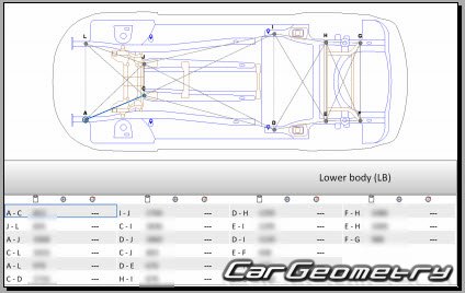 Volkswagen Touran (5T) 2016-2019 Body dimensions