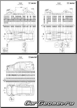   Chery Exeed VX (M36T) 2020-2024 Body dimensions