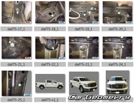   Nissan Titan (A61) 2016-2024 Body dimensions