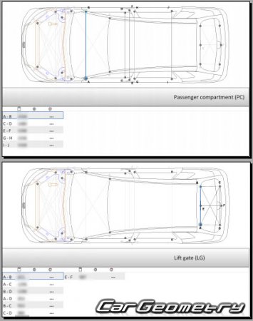 Nissan X-Trail e-POWER (T33) 2023-2027 (RH) Body dimensions