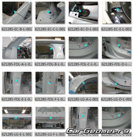 Volkswagen Touran (5T) 2016-2019 Body dimensions