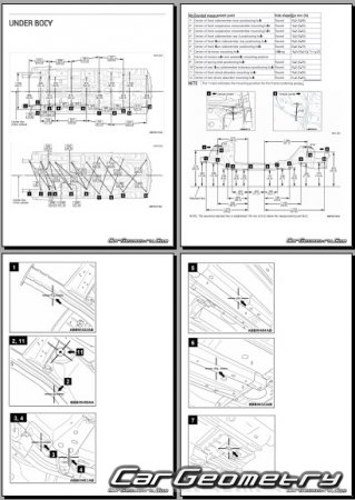 Mitsubishi Mirage G4 2016-2020 Body dimensions