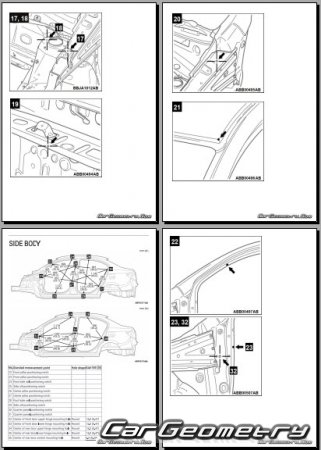 Mitsubishi Mirage G4 2016-2020 Body dimensions