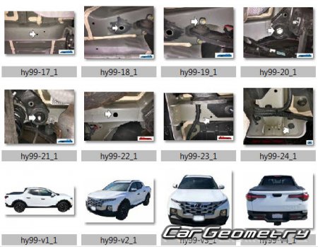   Hyundai Santa Cruz 2021-2028 Body dimensions