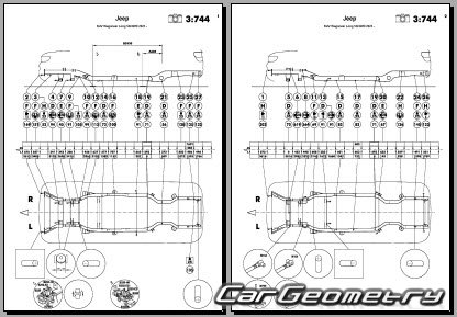 Jeep Wagoneer L & Grand Wagoneer L (WS) 2023-2030 Body dimensions