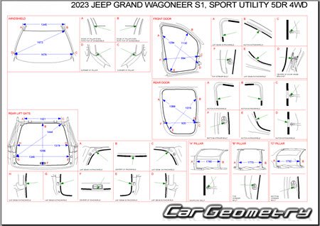 Jeep Wagoneer & Grand Wagoneer (WS) 2021-2031 Body dimensions