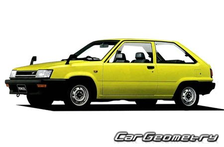   Toyota Corsa (AL20) 1982-1989,   Toyota Corolla II 1982-1989,    Toyota Tercel (AL20) 1982-1989