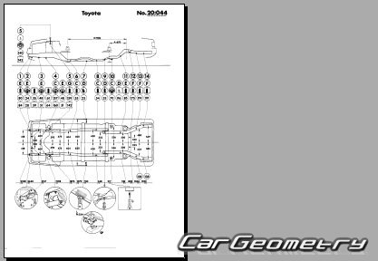 Toyota Soarer (Z10) 1981-1985 (RH Japanese market) Body dimensions