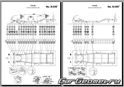 Honda Horizon (UBS) 1994-1999 (RH Japanese market) Body dimensions