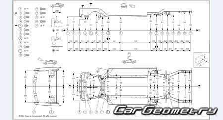 Honda Accord (CB6 CB9) 1991-1994 (RH Japanese market) Body dimensions