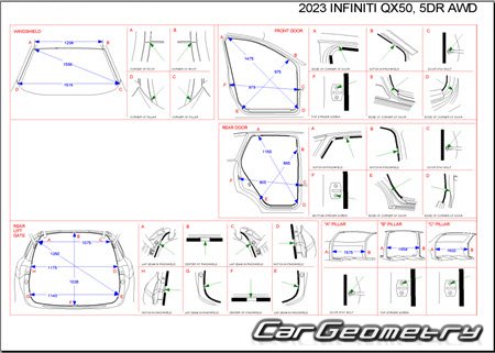   Infiniti QX50 (J55) 2018-2024 Body Repair Manual