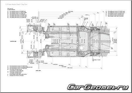   Honda CR-V Hybrid (RT RW) 2017-2023 Body dimensions