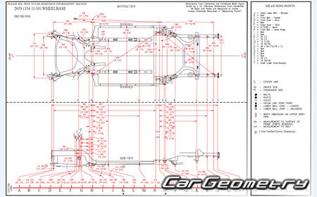   Honda CR-V Hybrid (RT RW) 2017-2023 Body dimensions