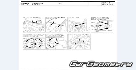 Nissan Wingroad (Y12) 20052018 (RH Japanese market) Body dimensions