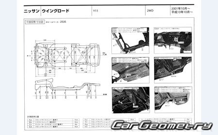   Nissan AD & Wingroad (Y11) 19992005 (RH Japanese market) Body dimensions