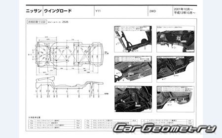   Nissan AD & Wingroad (Y11) 19992005 (RH Japanese market) Body dimensions