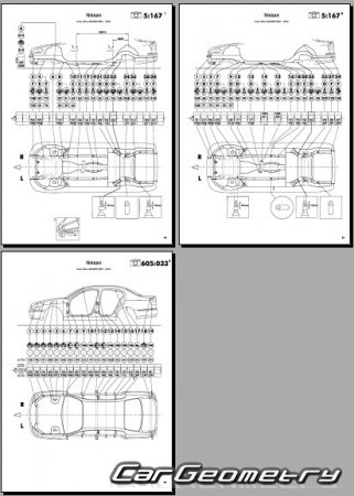   Nissan Cima (F50) 2001-2010 (RH Japanese market) Body dimensions