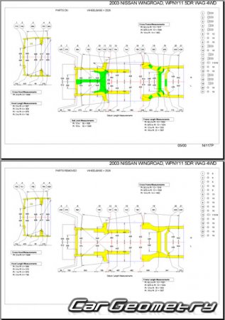   Nissan AD & Wingroad (Y11) 19992005 (RH Japanese market) Body dimensions