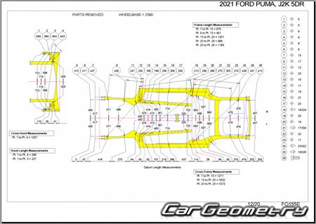   Ford Puma 20202026 Body dimensions