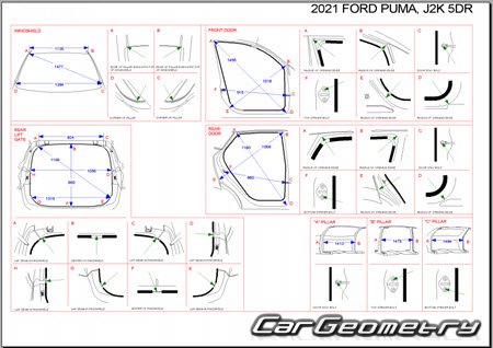   Ford Puma 20202026 Body dimensions