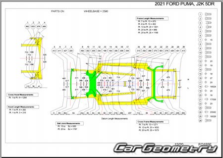   Ford Puma 20202026 Body dimensions