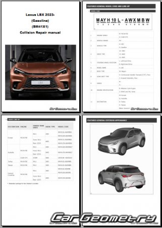   Lexus LBX (YA Gasoline) 2023- Collision Repair Manual