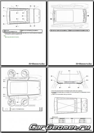   Lexus TX350 TX500H TX550H+  2024 Collision Repair Manual