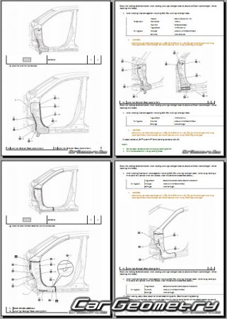   Lexus TX350 TX500H TX550H+  2024 Collision Repair Manual