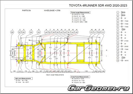   Toyota 4Runner 2021-2024 Collision shop manual