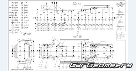 Chrysler 300M (LH) 19982004 Body dimensions