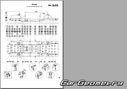 Mazda Cosmo & Luce (HB) 1981-1986 (RH Japanese market) Body dimensions