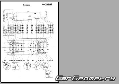 Subaru Rex (KF KM) 1981-1986 (RH Japanese market) Body dimensions