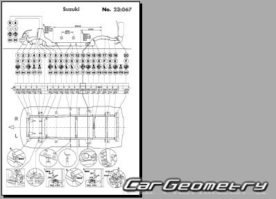 Suzuki X-90 (LB11S) 1994-1998 (RH Japanese market) Body dimensions