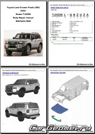   Toyota Land Cruiser PRADO 250 20242032 Collision Repair Manual