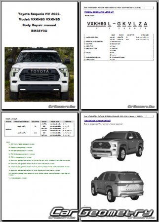   Toyota Sequoia Hybrid (VXKH80 VXKH85) 2023-2030 Collision Repair Manual