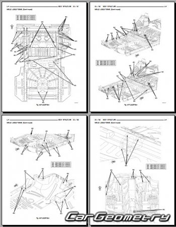 Chrysler 300M (LH) 19982004 Body dimensions